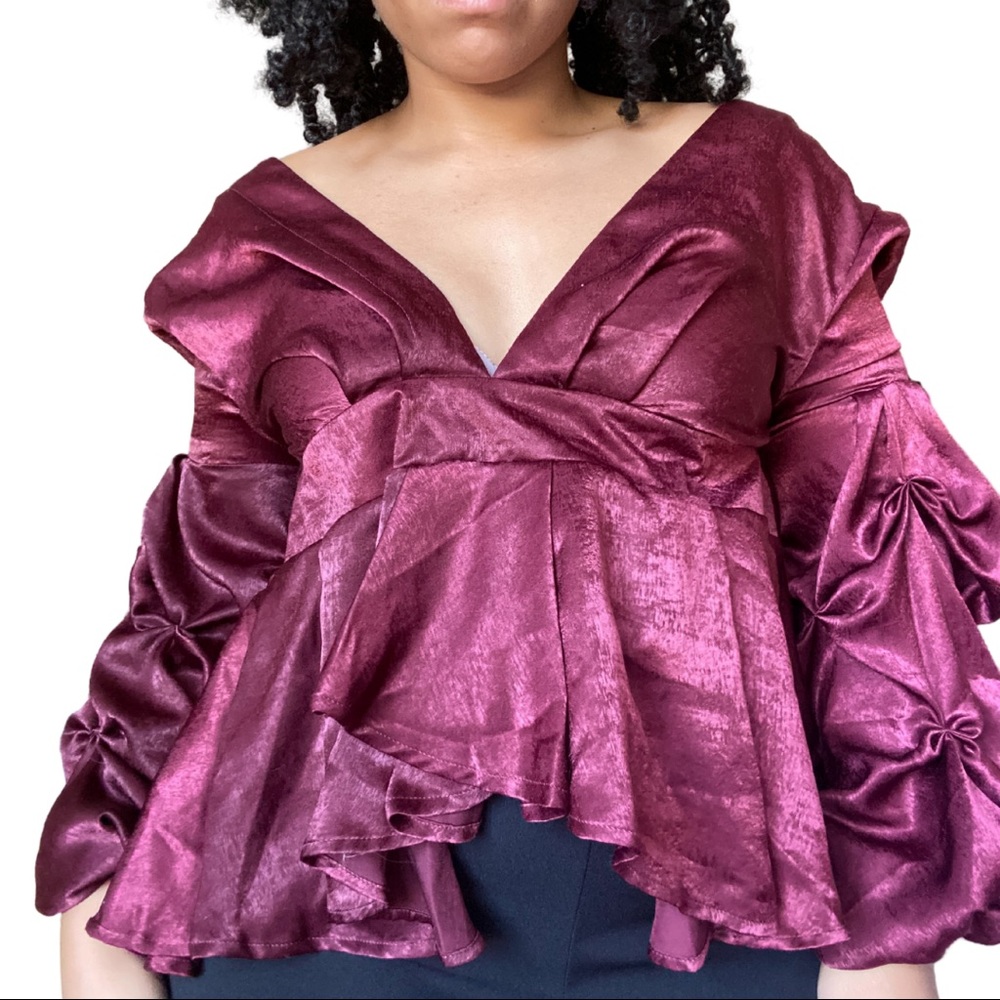 Maroon blouse!